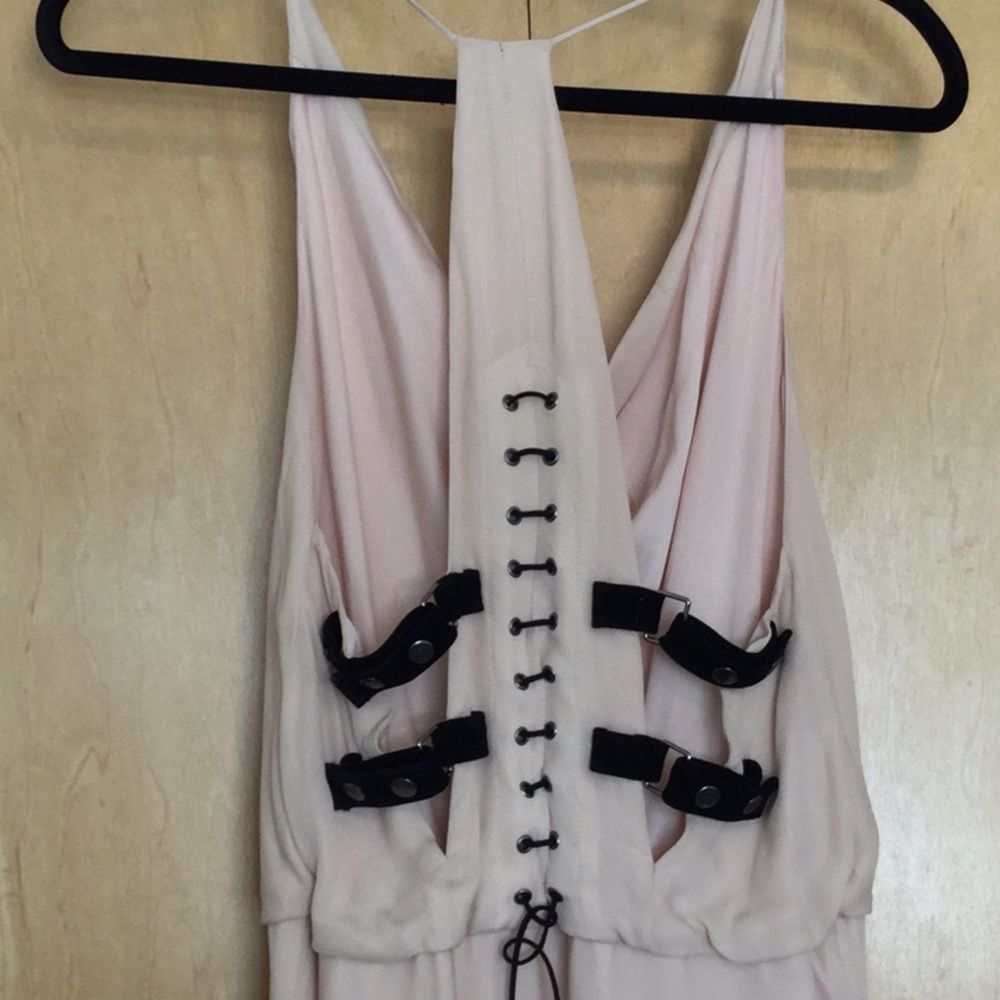 Haute Hippie Lace-up Draped Silk Crepe De Chine - Picture 7 of 8